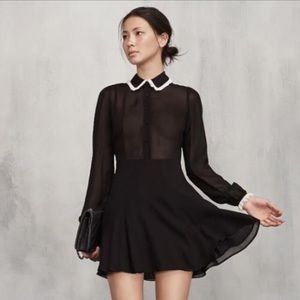NWOT Reformation Amberly Dress in Black, Size 0